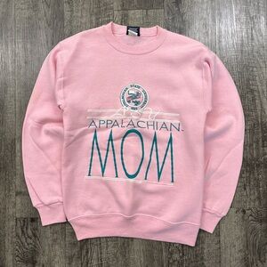 Vintage Appalachian State Mountaineers Pale Pink Mom Sweatshirt Jansport